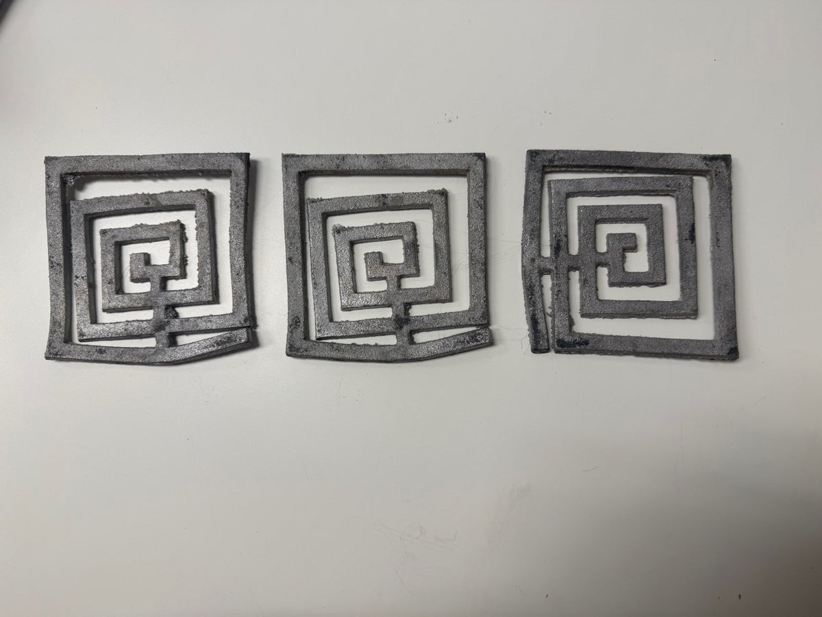 Lead Square spiral set of 3 South-West Zone SW Vastu Element